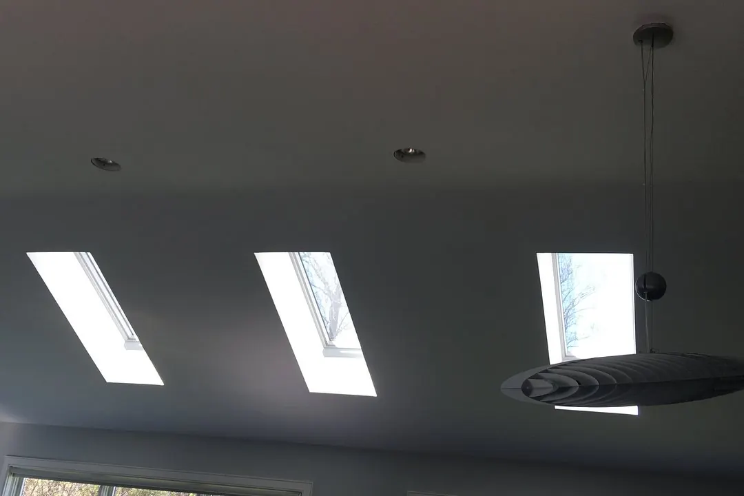 Painted room with skylights in Holmdel, NJ